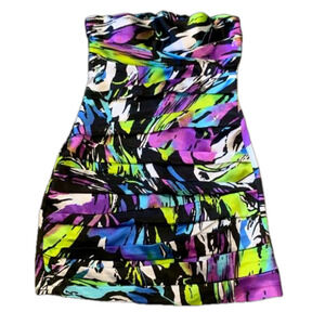 SNAP BodyCon Mini Halter Dress Cup Support & Elastic On Halter